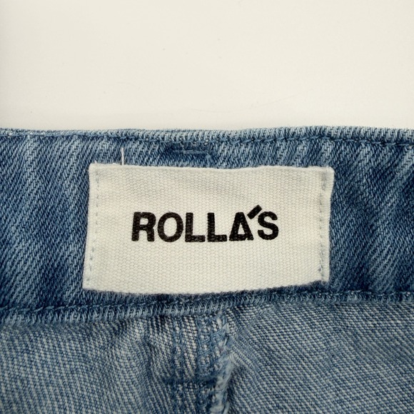 Rolla Slim Sailor Straight Leg Pants in Medium Wash Denim Size 25 - Picture 9 of 13